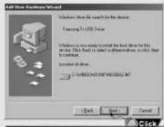 Add New Hardware Wizard Windows must file search for the device. Accessing To USB Drive Windows will not want to install the next drive for this device. Click Next is selected to choose another drive to select that drive. Location of drive. © SIRIACOS INFLAWKING.NET Click Next Cancel