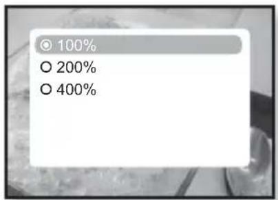 100% ○ 200% ○ 400%
