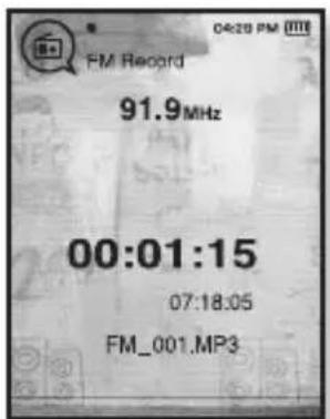 04:28 PM FM Record 91.9MHz 00:01:15 07:18:05 FM_001.MP3