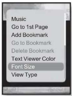 Music Go to 1st Page Add Bookmark Go to Bookmark Delete Bookmark Text Viewer Color Font Size View Type