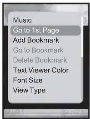 Music Go to 1st Page Add Bookmark Go to Bookmark Delete Bookmark Text Viewer Color Font Size View Type