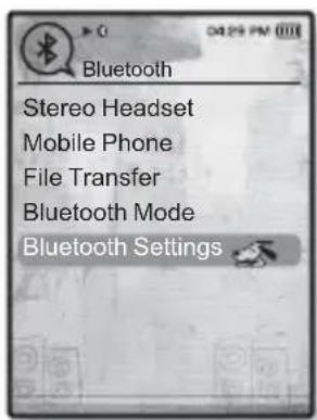 Bluetooth Stereo Headset Mobile Phone File Transfer Bluetooth Mode Bluetooth Settings