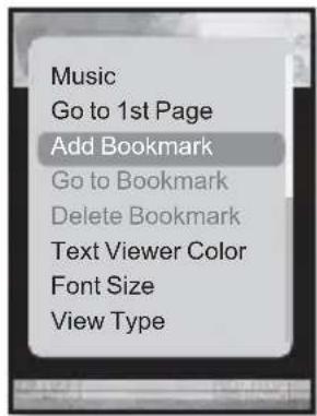 Music Go to 1st Page Add Bookmark Go to Bookmark Delete Bookmark Text Viewer Color Font Size View Type