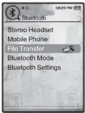 Bluetooth Stereo Headset Mobile Phone File Transfer Bluetooth Mode Bluetooth Settings