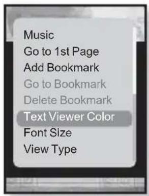 Music Go to 1st Page Add Bookmark Go to Bookmark Delete Bookmark Text Viewer Color Font Size View Type