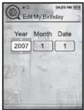 Edit My Birthday Year Month Date 2007 1 1