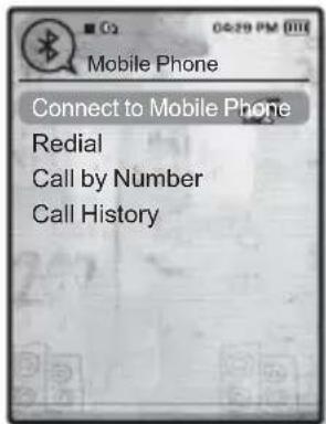 Mobile Phone Connect to Mobile Phone Redial Call by Number Call History