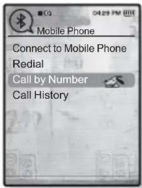 Mobile Phone Connect to Mobile Phone Redial Call by Number Call History