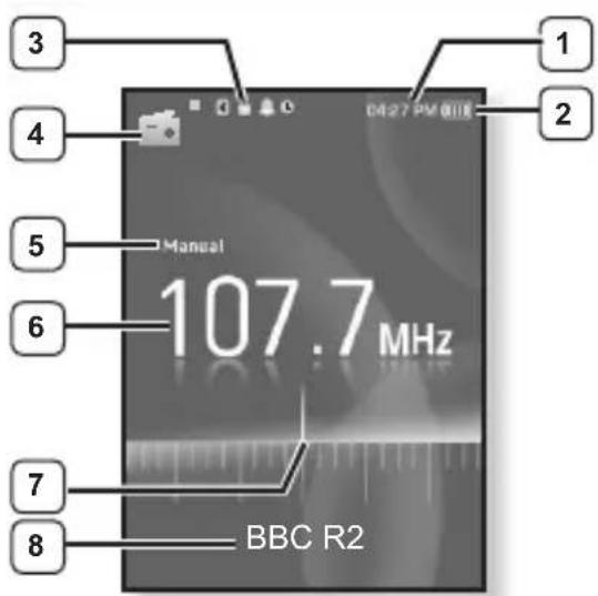 3 4 5 6 7 8 107.7 MHz BBC R2 1 2 04:27 PM 01:18