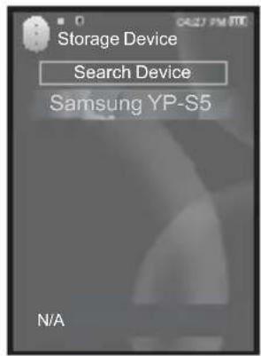 Storage Device Search Device Samsung YP-S5 N/A