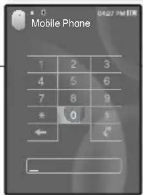 Mobile Phone 1 2 3 4 5 6 7 8 9 * 0 % ← =