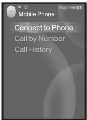 Mobile Phone Connect to Phone Call by Number Call History