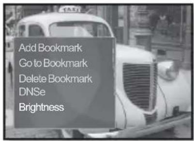 Add Bookmark Go to Bookmark Delete Bookmark DNSe Brightness