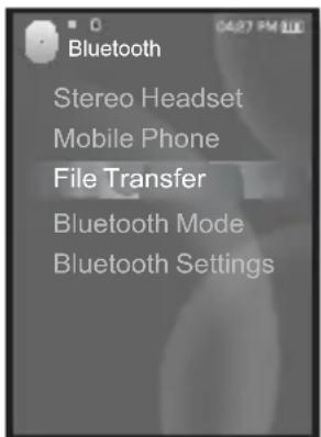 Bluetooth Stereo Headset Mobile Phone File Transfer Bluetooth Mode Bluetooth Settings