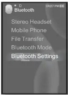Bluetooth Stereo Headset Mobile Phone File Transfer Bluetooth Mode Bluetooth Settings