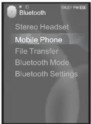 Bluetooth Stereo Headset Mobile Phone File Transfer Bluetooth Mode Bluetooth Settings
