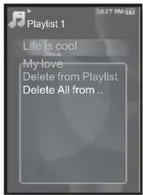 Playlist 1 Life is cool My love Delete from Playlist Delete All from ..