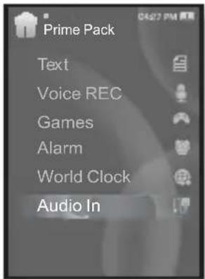Prime Pack Text Voice REC Games Alarm World Clock Audio In
