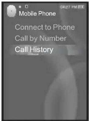 Mobile Phone Connect to Phone Call by Number Call History