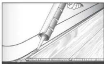 Illustration of a pen tiping a surface with a hand holding the pencil (no text or symbols visible)