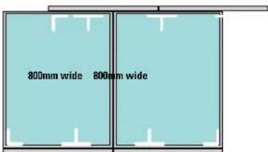 800mm wide 800mm wide