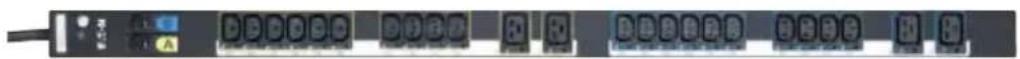 Front panel of a network interface with labeled buttons and ports, including 'Power Supply', 'Signal', and 'Data Bus'.