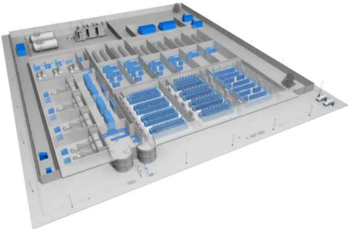 EATON PPS3B - Schematic of 16 rack pod with side pod cooling Schematic of a 20 rack pod with in rack cooling - 1