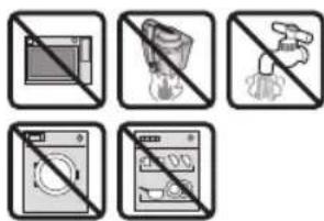 Image showing six different household appliances with no visible text or symbols.