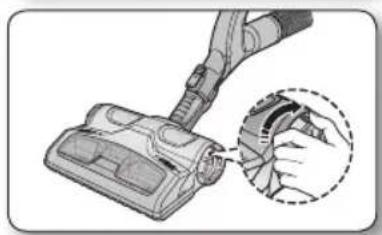 SAMSUNG SC07F50HV - To remove dust from the dust bin of the UV brush (SC15F50U, SC21F50U Series) - 2