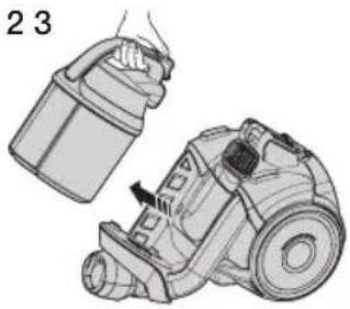 SAMSUNG SC07F50HV - When to clean the dust filter - 5