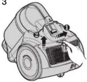 SAMSUNG SC07F50HV - CLEANING THE OUTLET FILTER - 2