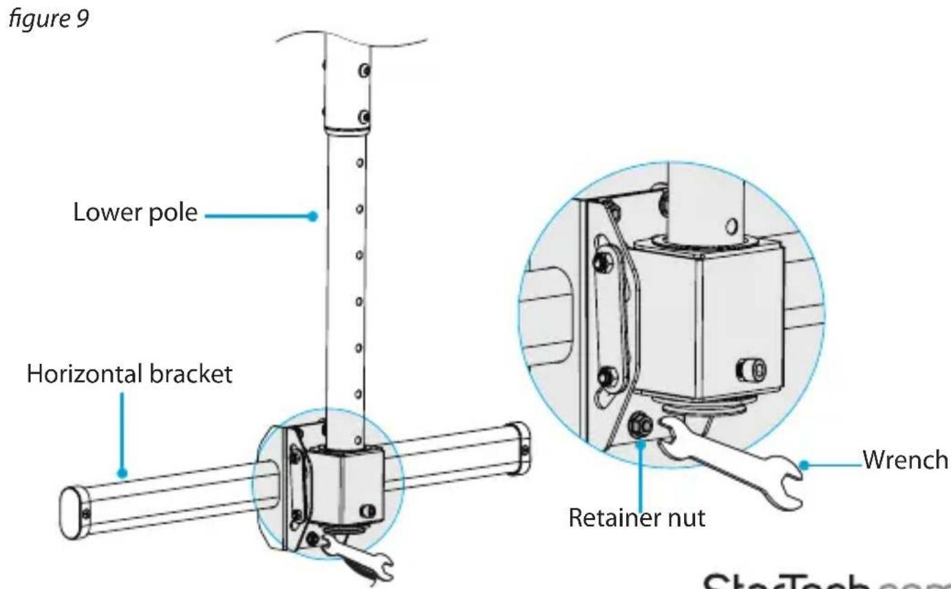 StarTech.com FPCEILPTBLP - Attach the horizontal bracket - 2