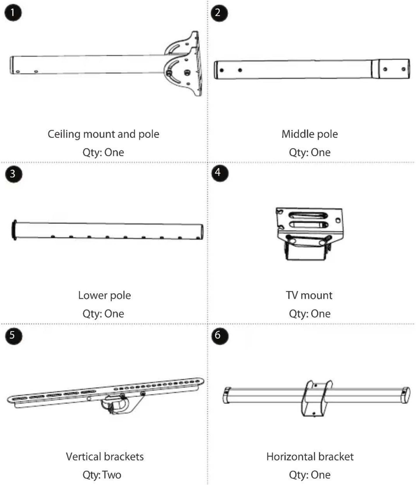 StarTech.com FPCEILPTBLP - Package contents - 1