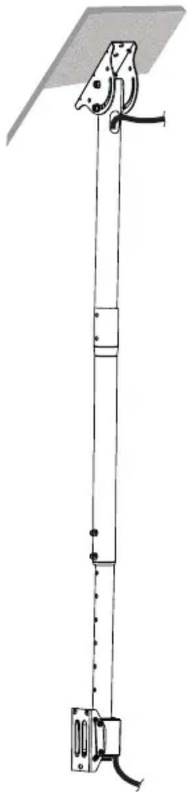 StarTech.com FPCEILPTBLP - Attach the middle pole to the ceiling mount and pole - 6