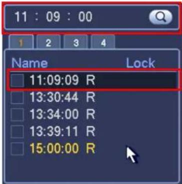 11 : 09 : 00 1 2 3 4 Name Lock 11:09:09 R 13:30:44 R 13:34:00 R 13:39:11 R 15:00:00 R