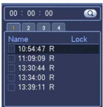 00 : 00 : 00 1 2 3 4 Name Lock 10:54:47 R 11:09:09 R 13:30:44 R 13:34:00 R 13:39:11 R