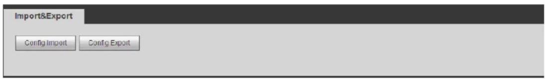 Import&Export Config Import Config Export