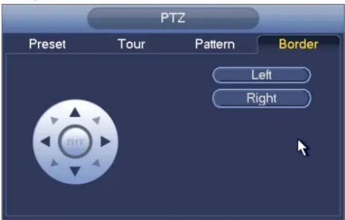 PTZ Preset Tour Pattern Border Left Right