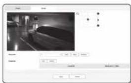 Screenshot of a software interface showing a grayscale image editing dialog with adjustment sliders and buttons