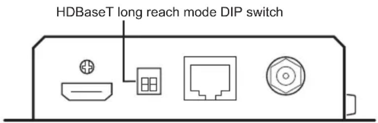 HDBaseT long reach mode DIP switch