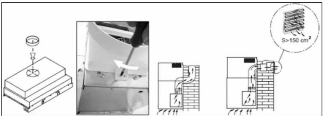 BAUMATIC CAN54SS - Connecting to external ducting - 1