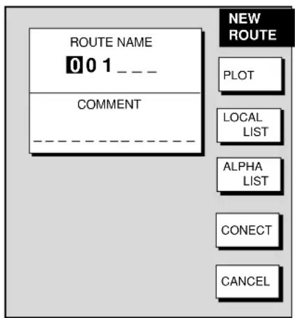 ROUTE NAME 001 --- COMMENT ----