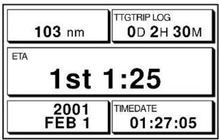 103 nm TTGTRIP LOG 0D 2H 30M ETA 1st 1:25 2001 FEB 1 TIMEDATE 01:27:05