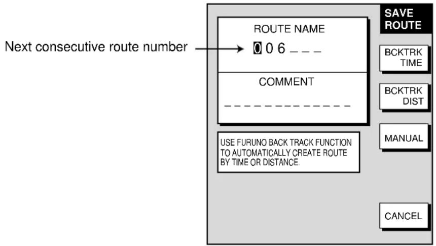 FURUNO 1752C - Creating voyage-based routes - 2