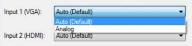 Extron FOX T UWP 302 SM - Audio Input Selection panel - 1