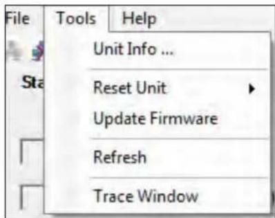 Extron FOX T UWP 302 SM - Tools Menu - 1