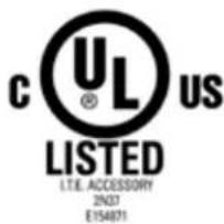cULUS LISTED I.T.E. ACCESSORY 2N37 E154071
