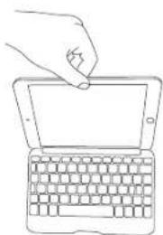 Zagg BZKFHFWHLIT105 - INSERTING/REMOVING YOUR iPAD® - 3