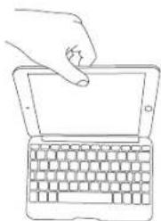 Zagg BZKFHFWHLIT105 - INSERTING/REMOVING YOUR iPAD® - 2