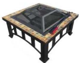 Ambiano 30" Slate Tile Fire Pit 2016 - BRASERO DE 30" CON BALDOSAS DE PIZARRA - 1